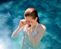Larissa in the Pool, LA, 2009