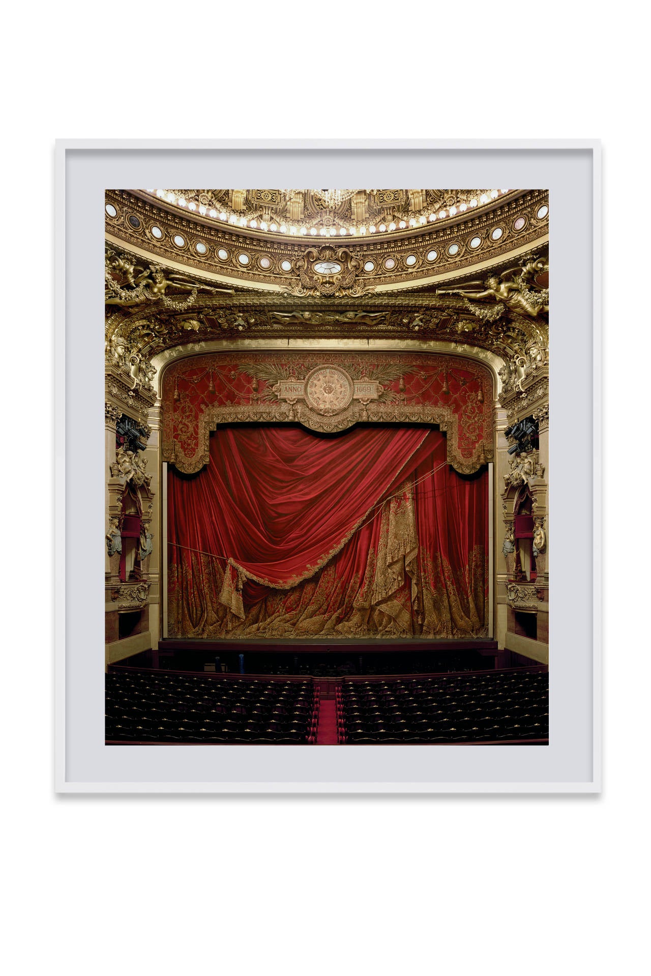 Curtain, Palais Garnier, Paris, France - Photograph by David Leventi