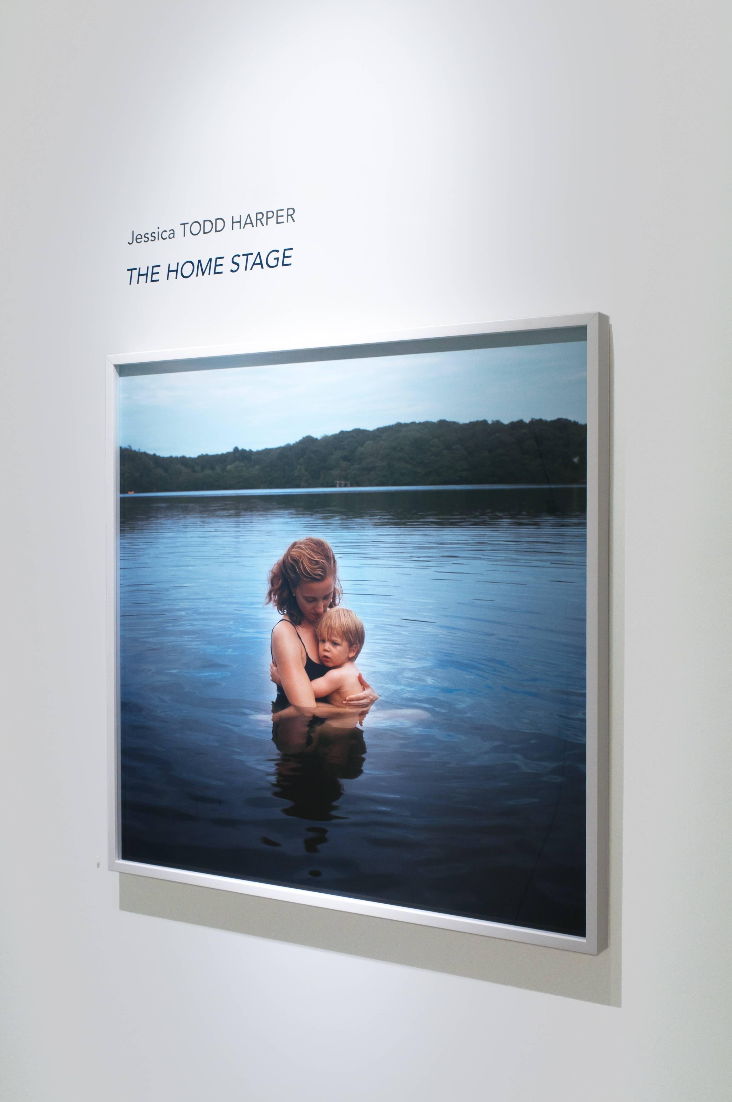 Self Portrait with Nicholas (lake) - Contemporary Photograph by Jessica Todd Harper