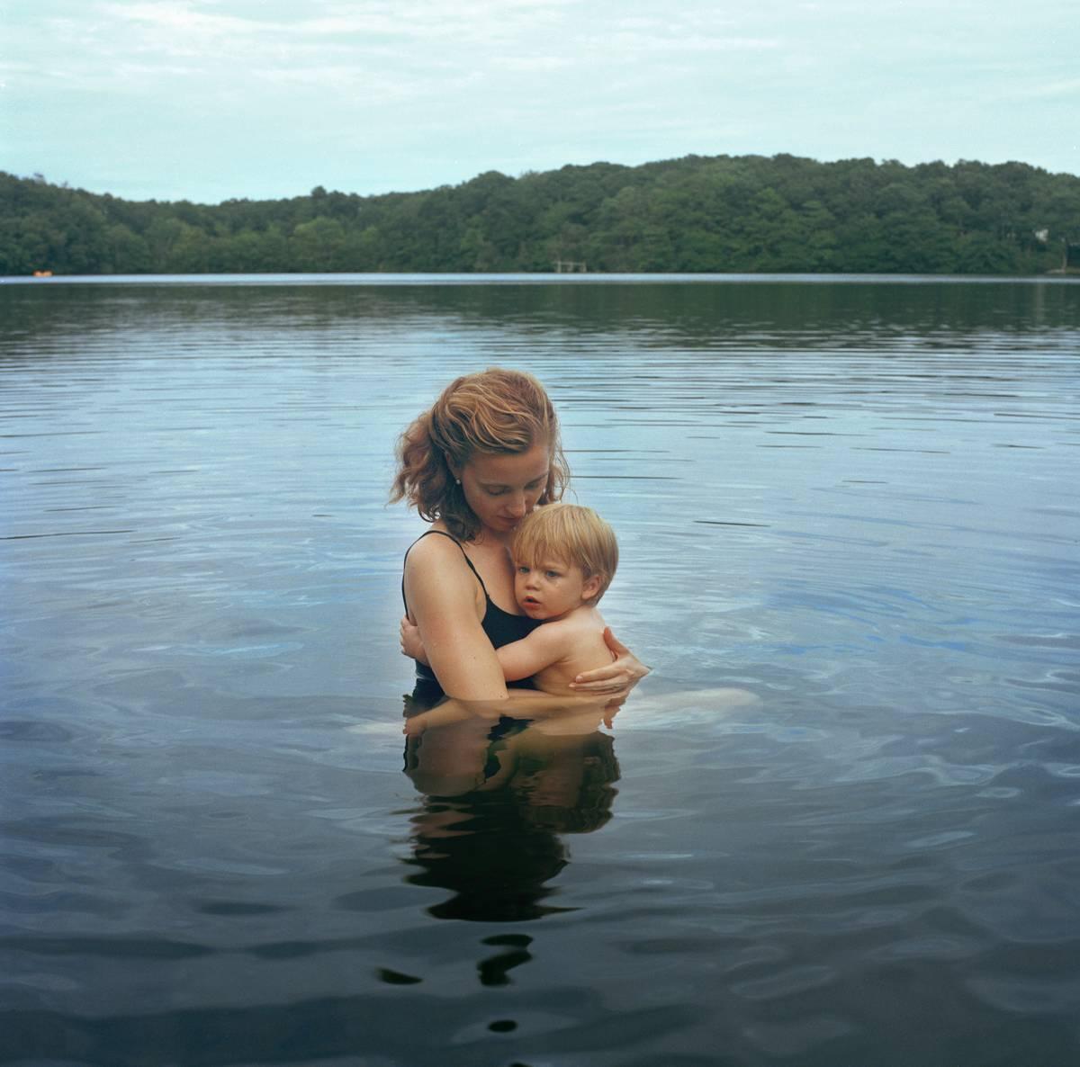 Self Portrait with Nicholas (lake) - Photograph by Jessica Todd Harper