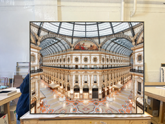 Galería Vittorio Emanuele II, Milán, impresión de archivo firmada, 44x55 pulgadas
