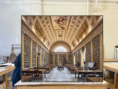 Biblioteca di Parma, Italia - Stampa a pigmenti d'archivio, 44 x 55 pollici