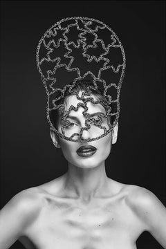 Boudoir Archival Pigment Print, Black & White Fashion, 60x40in
