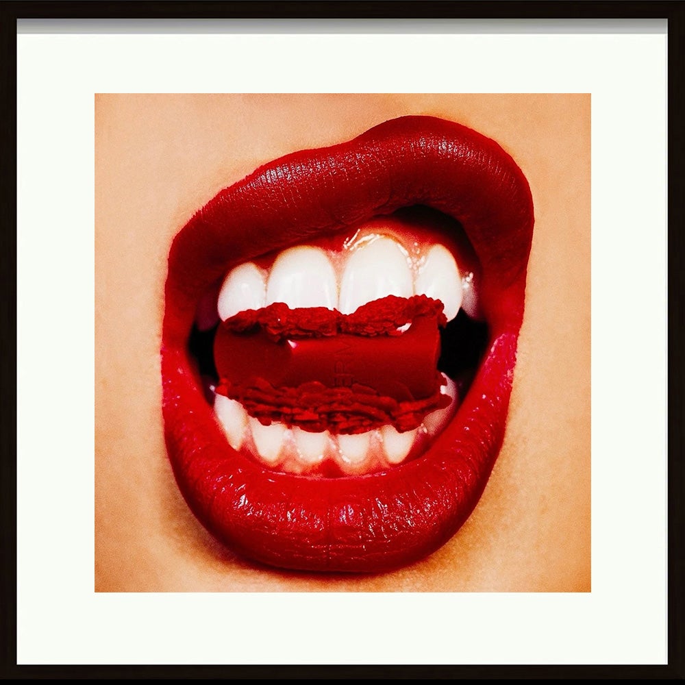 Lipstick In Mouth