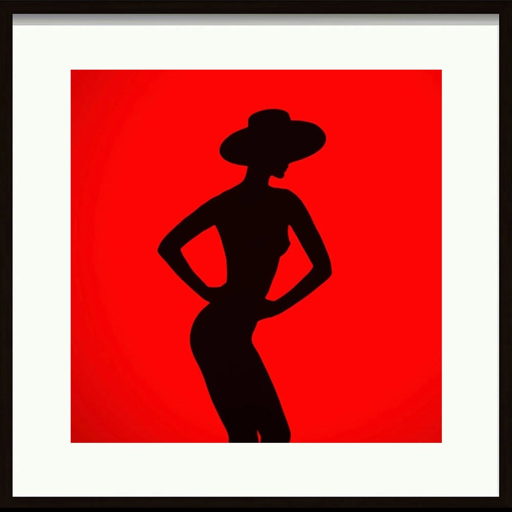 Rote Silhouette