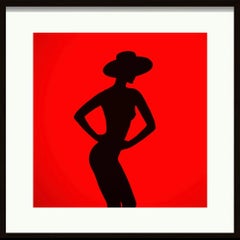 Rote Silhouette
