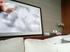 Lips and Bubbles by David Drebin - Conceptual Color Photograph