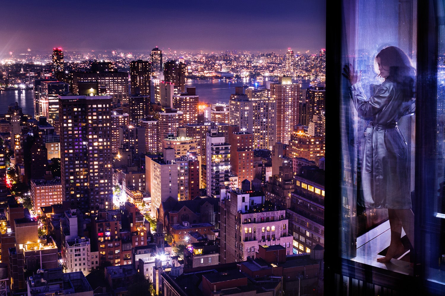 Manhattan Lover by David Drebin - Manhattan Cinematic Figurative Photograph