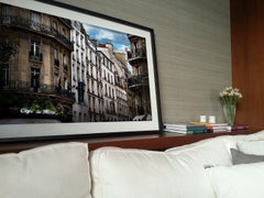 Red Dress in Paris by David Drebin - Paris Fashion Figurative Photograph