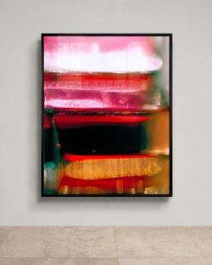 Or Rose Abstract Photography: Framed Plexiglass & Archival Print