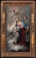 Madonna and Child with Angels in the Clouds 3