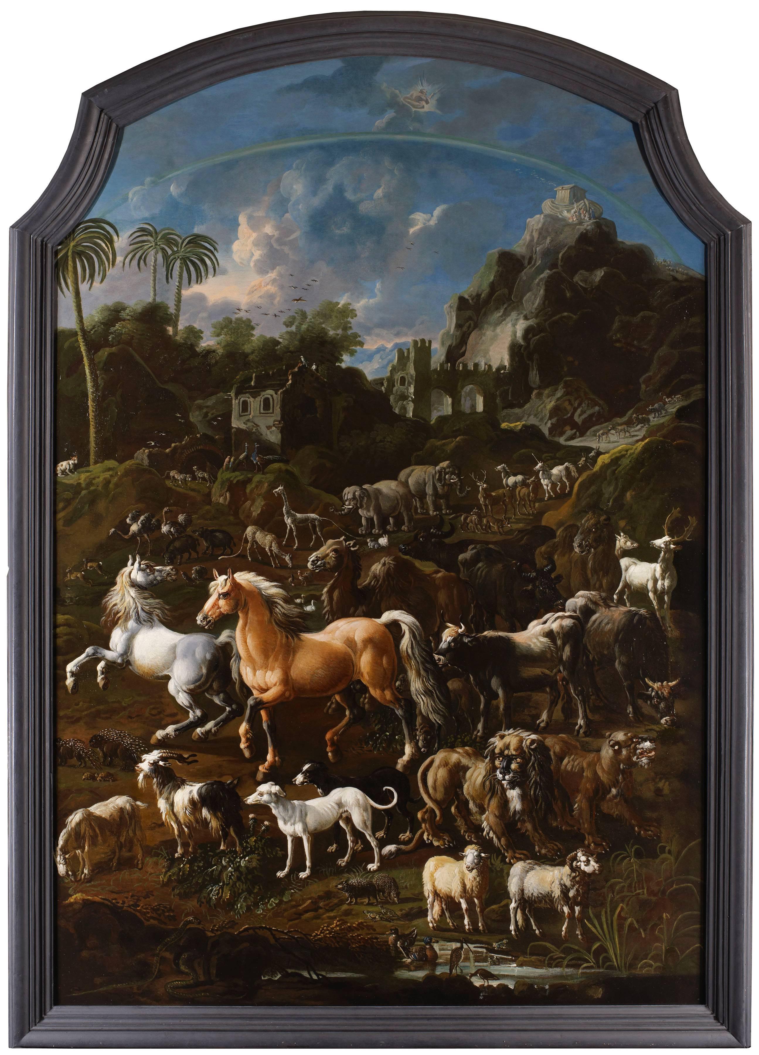 Cajetan Roos Landscape Painting - Noah's Ark