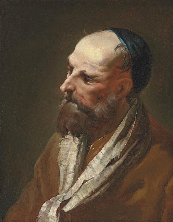 Nicola Grassi Portrait Painting - A Resident of the Venetian Ghetto