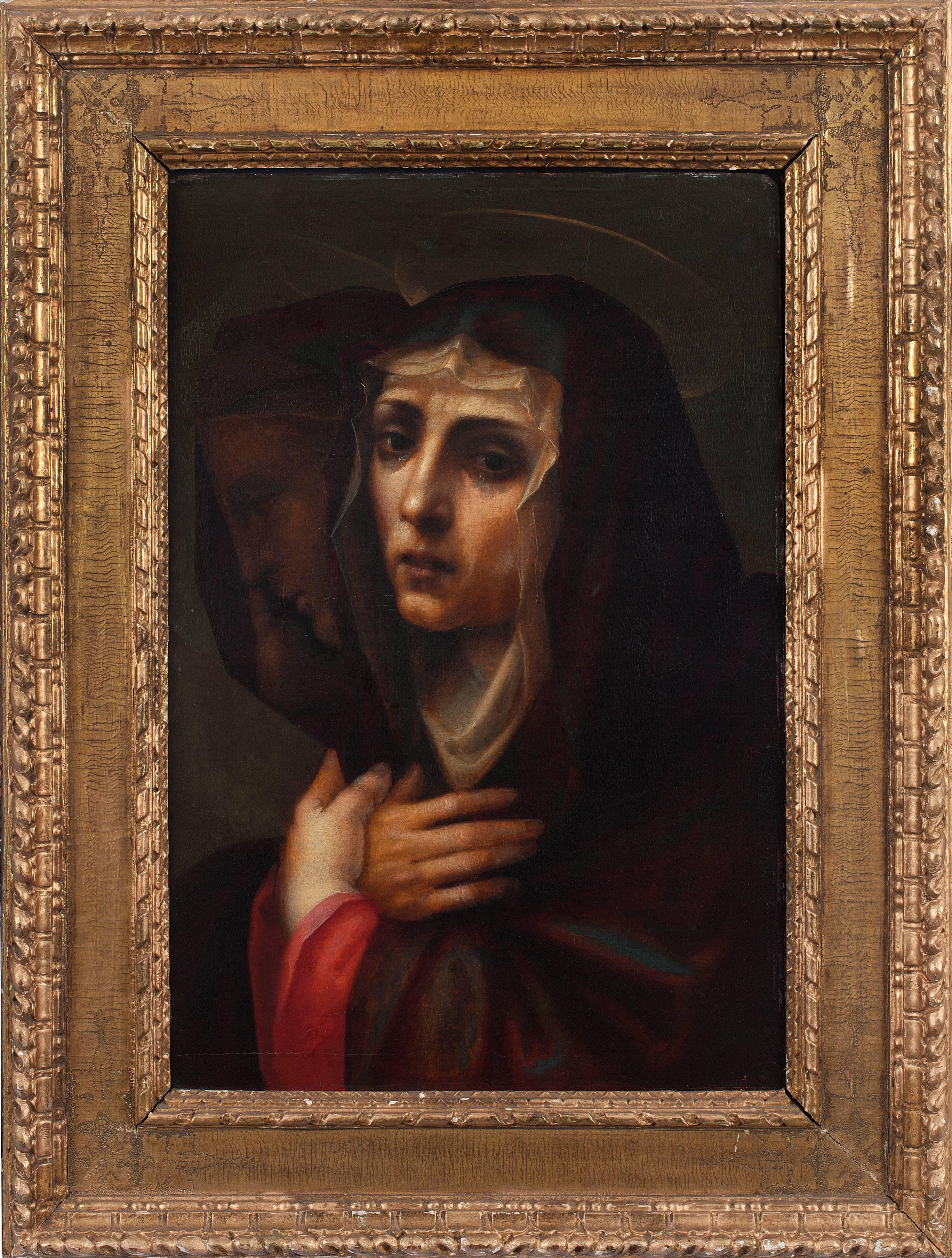Giovanni Antonio Sogliani Figurative Painting - The Marys on the Road to Calvary