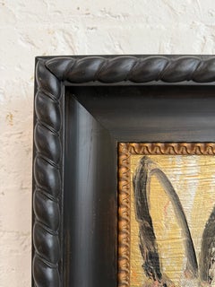 Hunt Slonem "Golden Bunny" Coniglietto nero e dorato