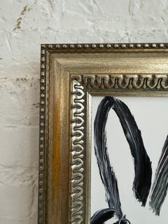 Hunt Slonem "Amy" Coniglietto in bianco e nero