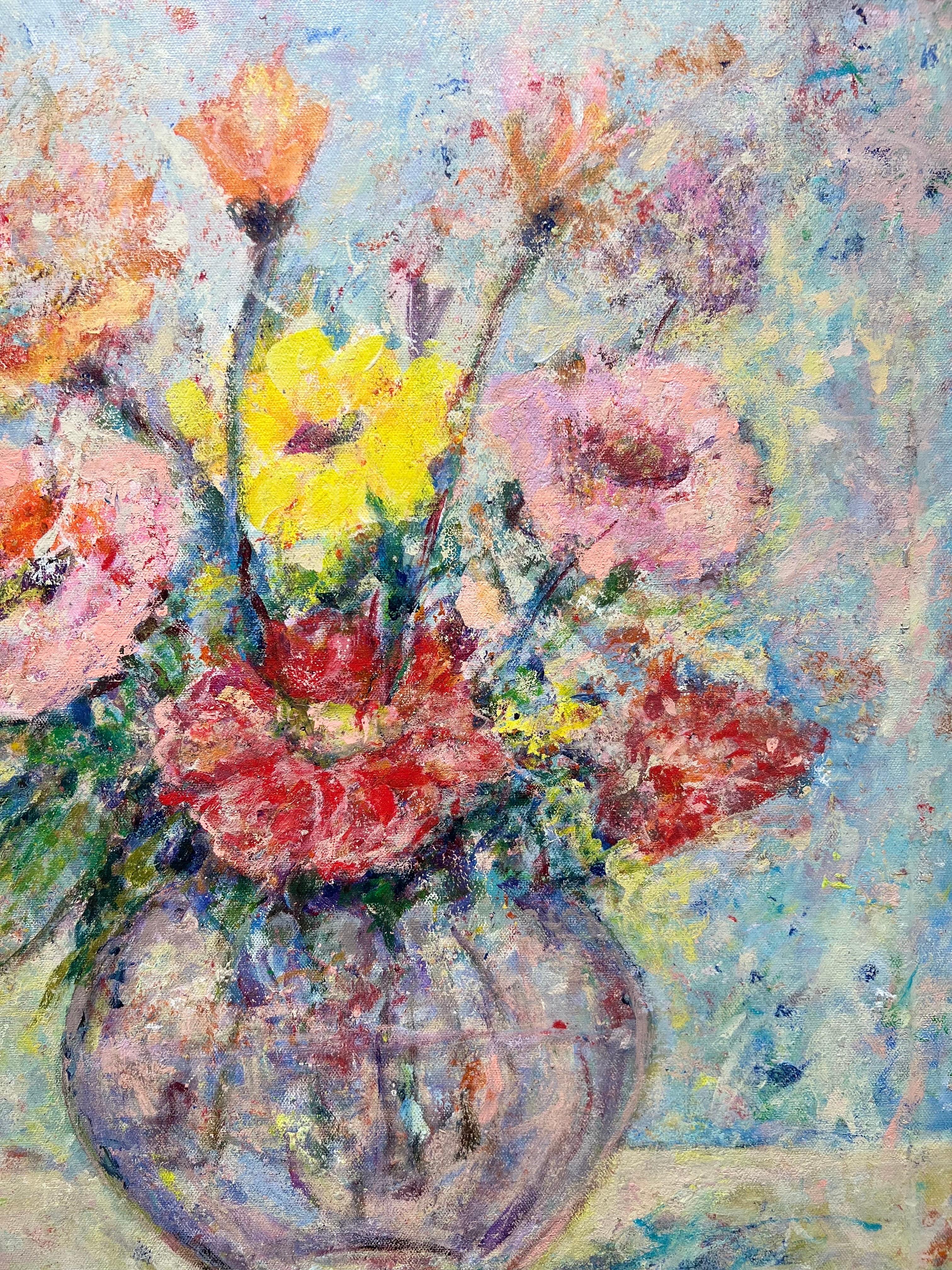 Dulces recuerdos (flores de colores). - Painting Contemporáneo de Unknown