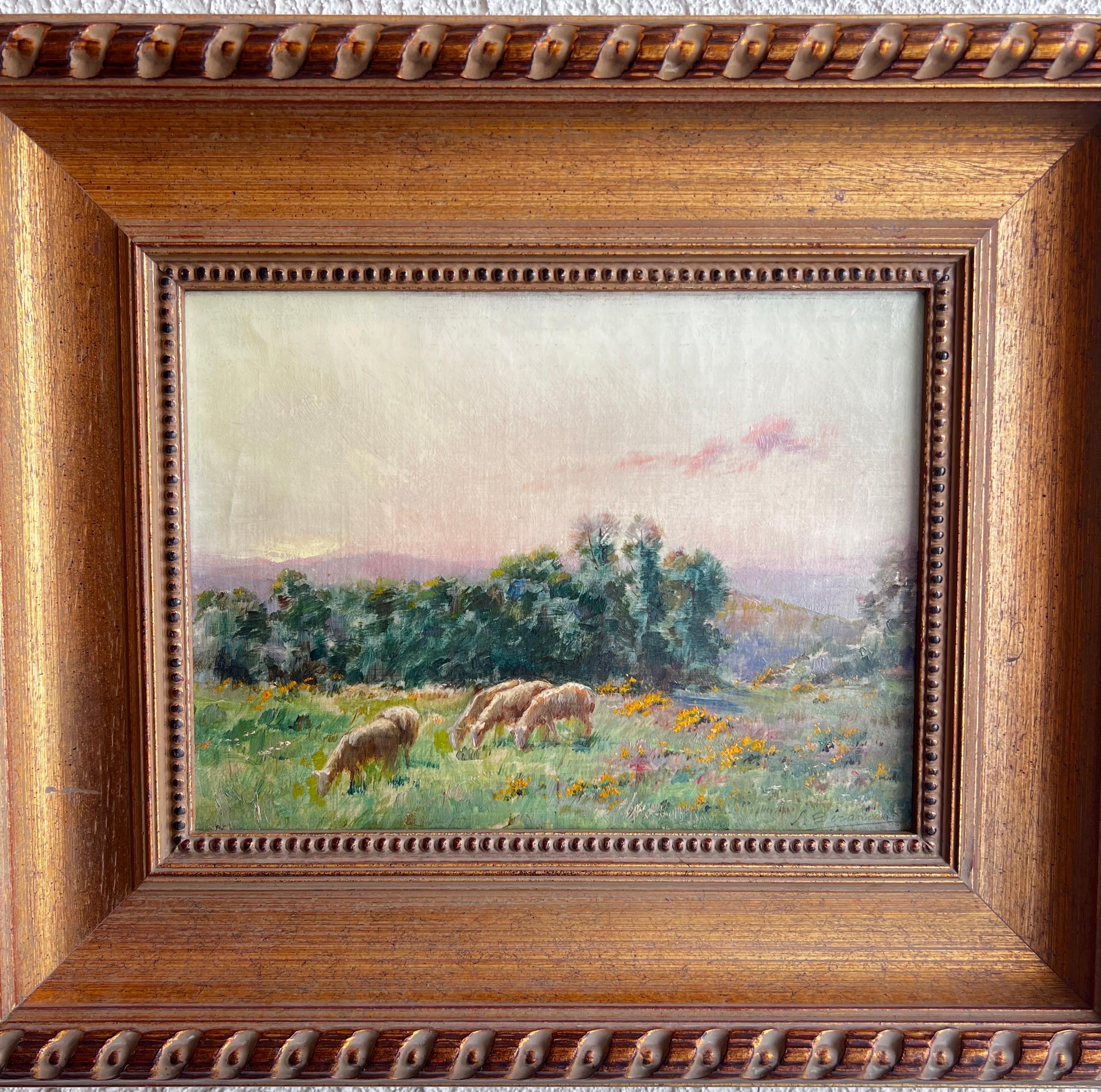 Sheep on pasture, (Les moutons au pâturage) For Sale 9