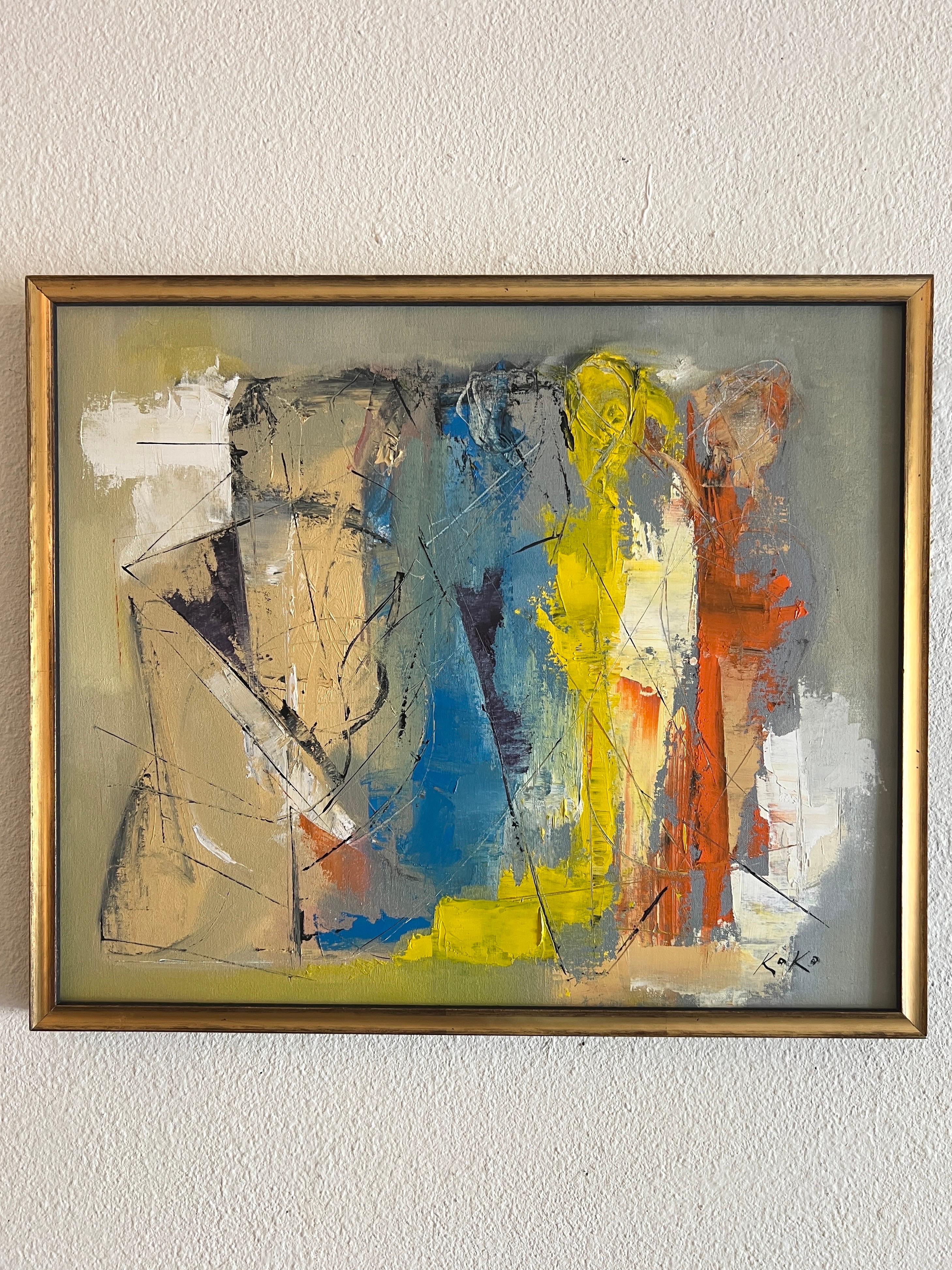 Jazz contemporaneo, Composizione jazz n. 1 - Figurative Painting Beige di KOKO HOVAGUIMIAN