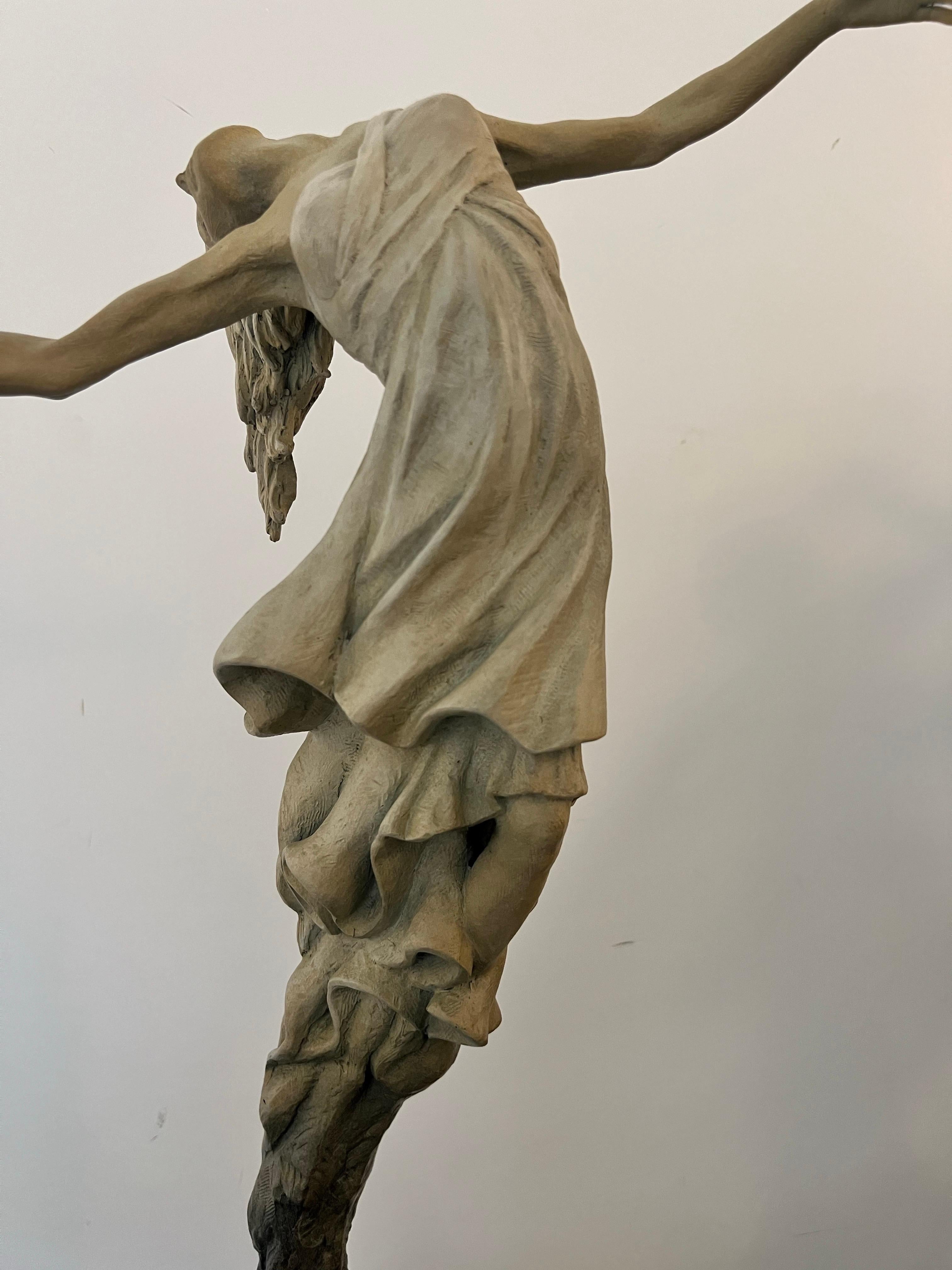 Soaring , Contemporary bronze sculpture. For Sale 2