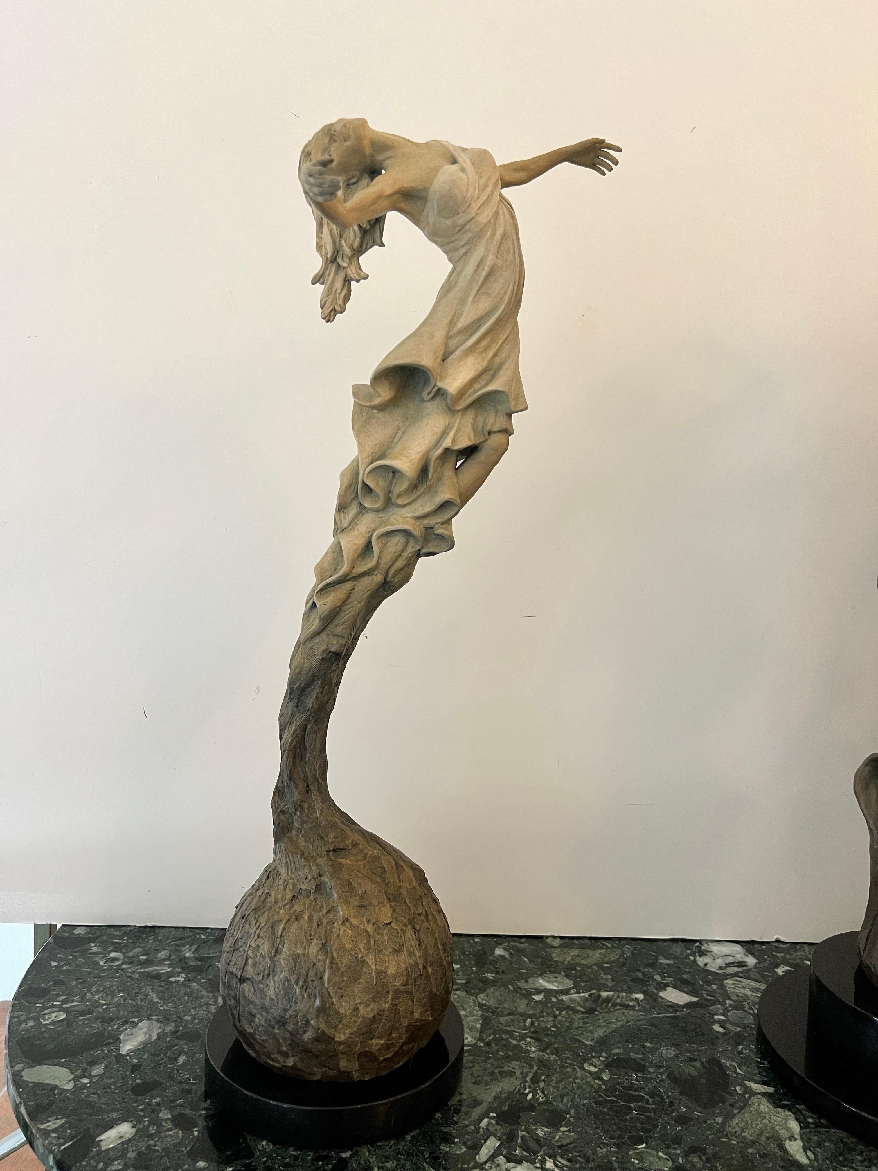 Soaring , Contemporary bronze sculpture. For Sale 4