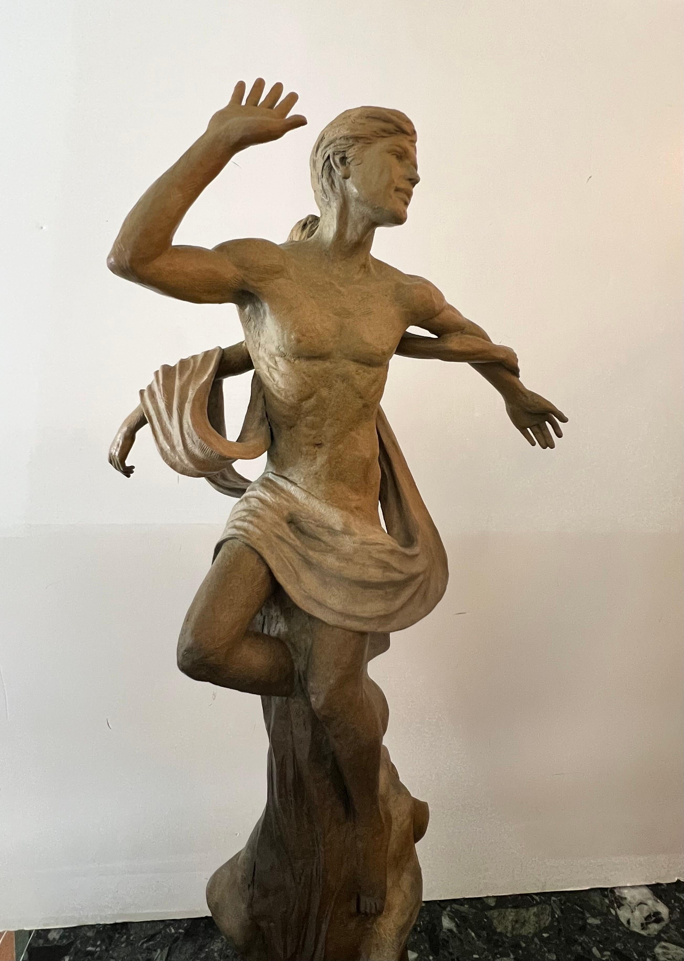Sculpteur en bronze contemporain. Danse de la vie en vente 3