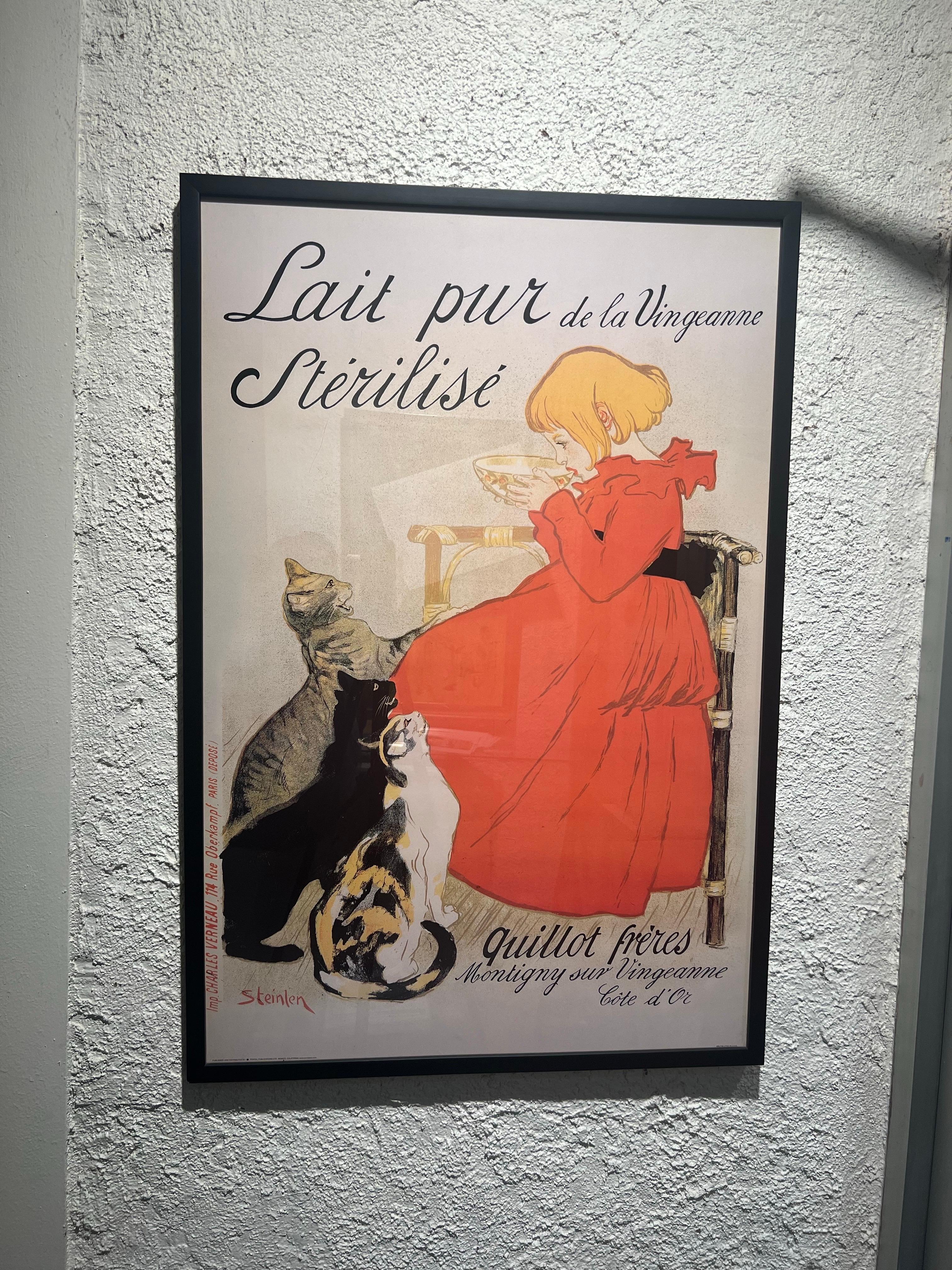 Lait pur de la Vingeanne (Pure Milk from Vingeanne), Lithographic poster. For Sale 6