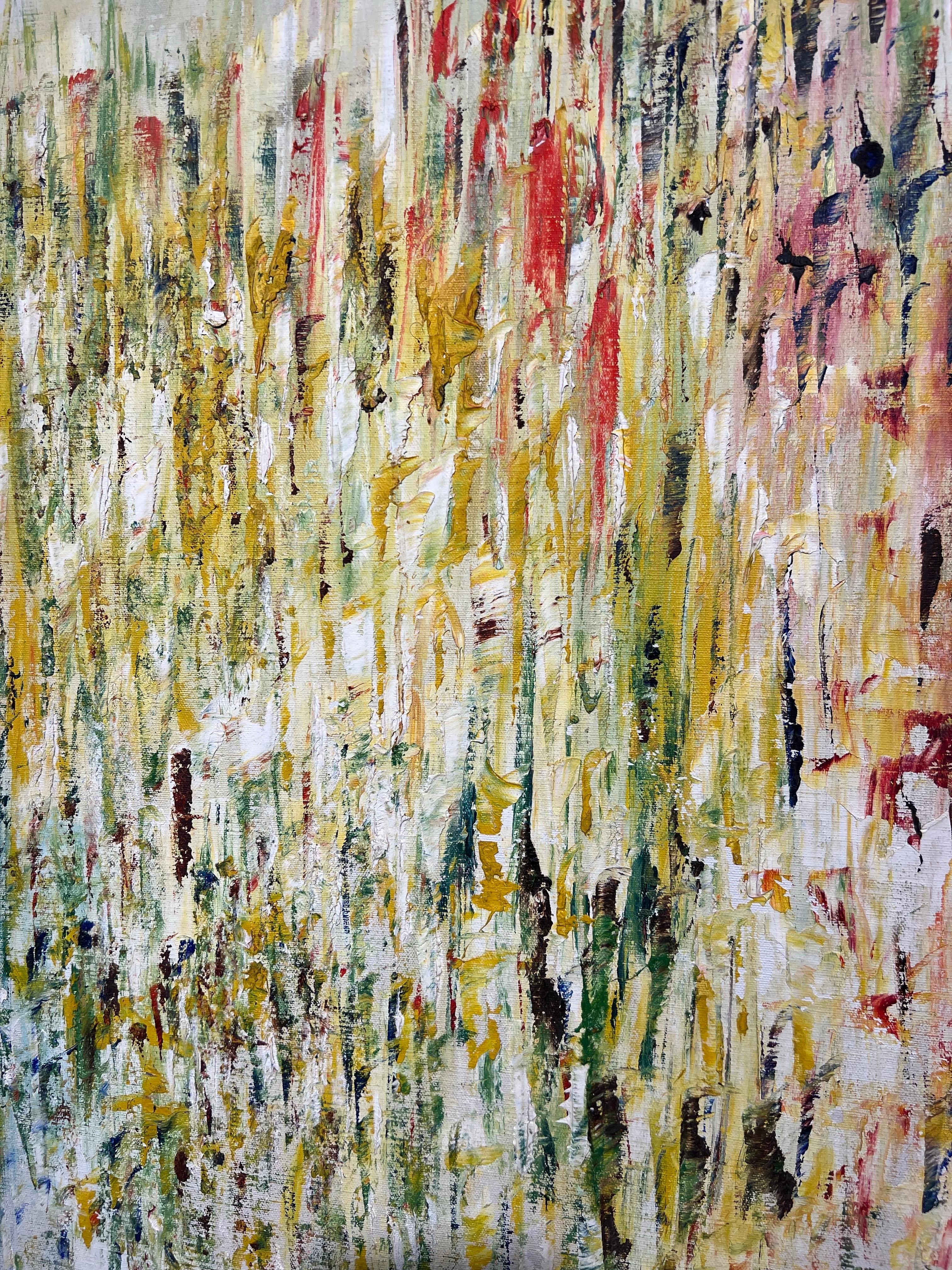 Paysage, peinture de Woodstock, art contemporain. - Expressionnisme abstrait Painting par Arthur Pinajian