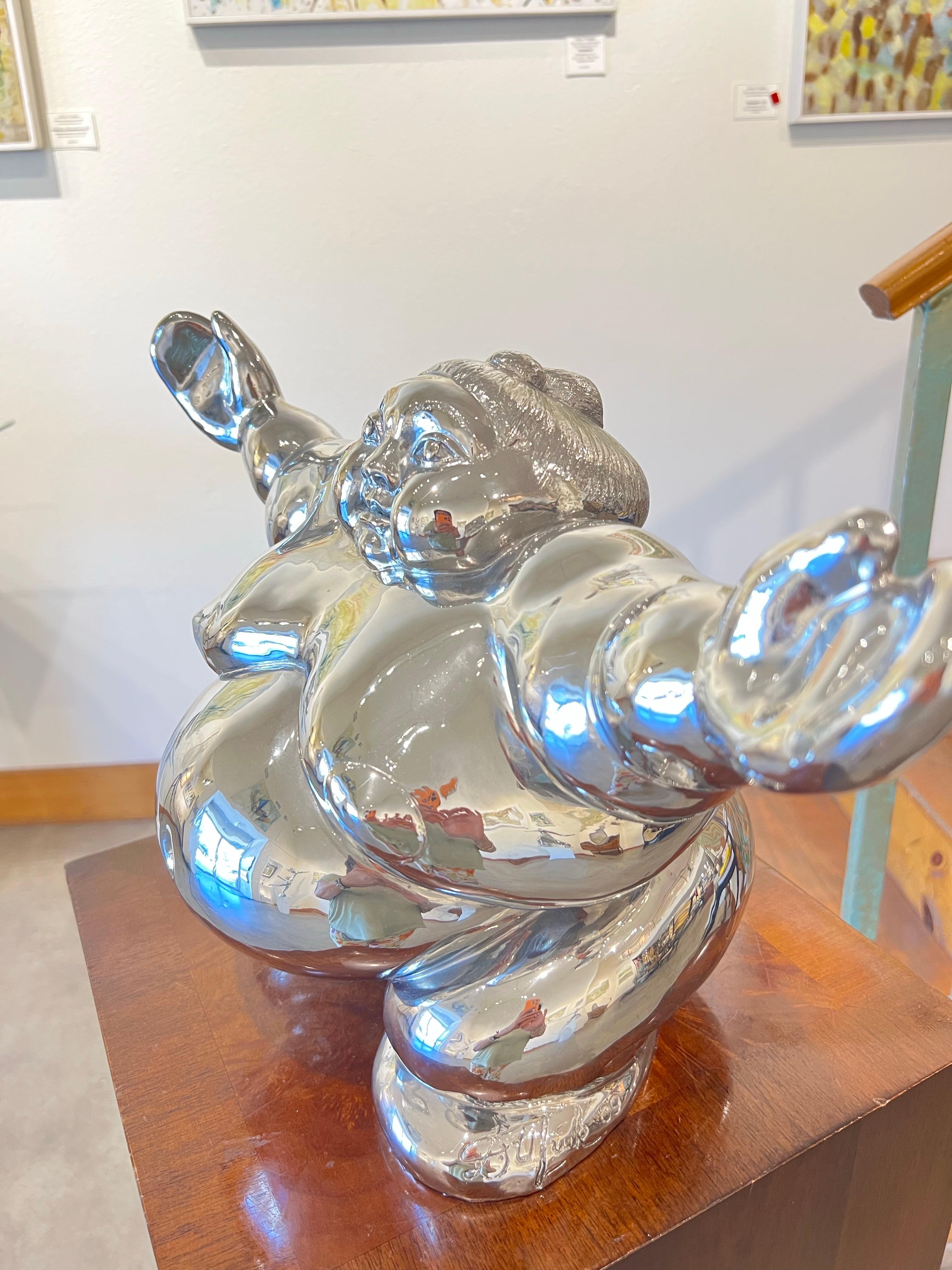 Give me a Hug, contemporary sculpture of HUG. - Surrealist Sculpture by IRINA DAYLENE