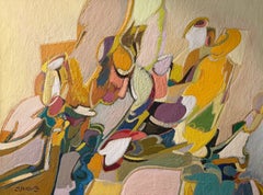 August 19, contemporary oil painting.