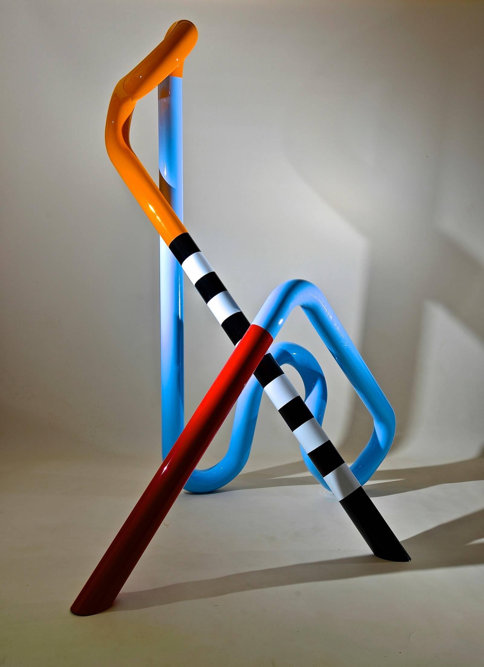 Abstract Sculpture Sam Shendi - e de la langue du corps (2 mètres de haut)