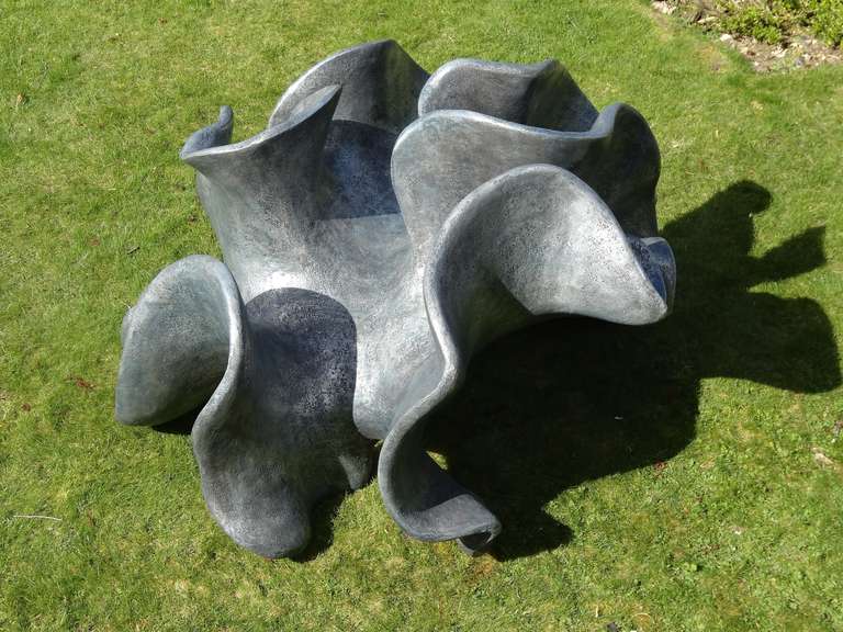 Shadow of the Dune - monumental garden sculpture by Anne Curry MRBS For Sale 2