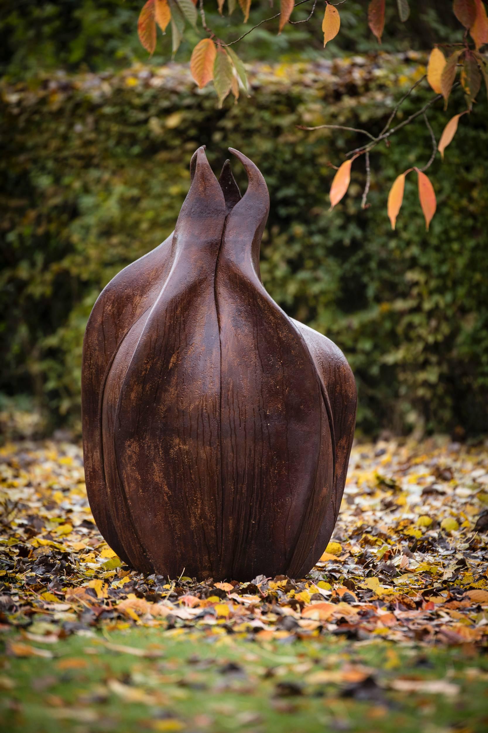 Keeper of the Place - monumental garden sculpture by Anne Curry MRBS For Sale 5