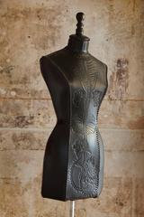 Anatomical hand-tooled leather mannequin 4