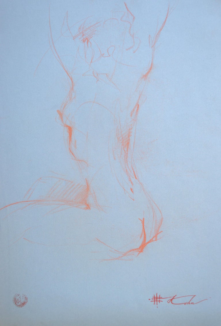 Andre Kohn. "Nude Study" Pencil nude drawing from the artists private collection - Art by Andre Kohn