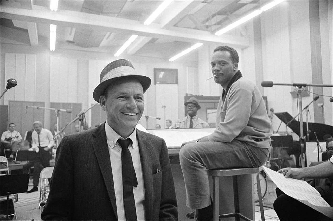 David Sutton Black and White Photograph - Frank Sinatra and Quincy Jones