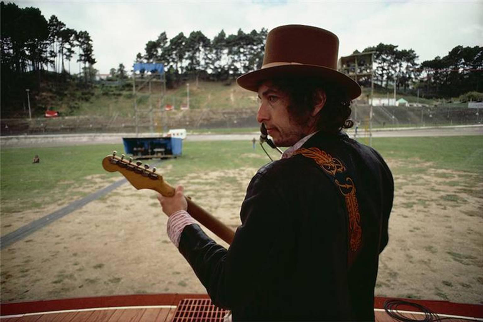 Joel Bernstein Black and White Photograph - Bob Dylan, 1978