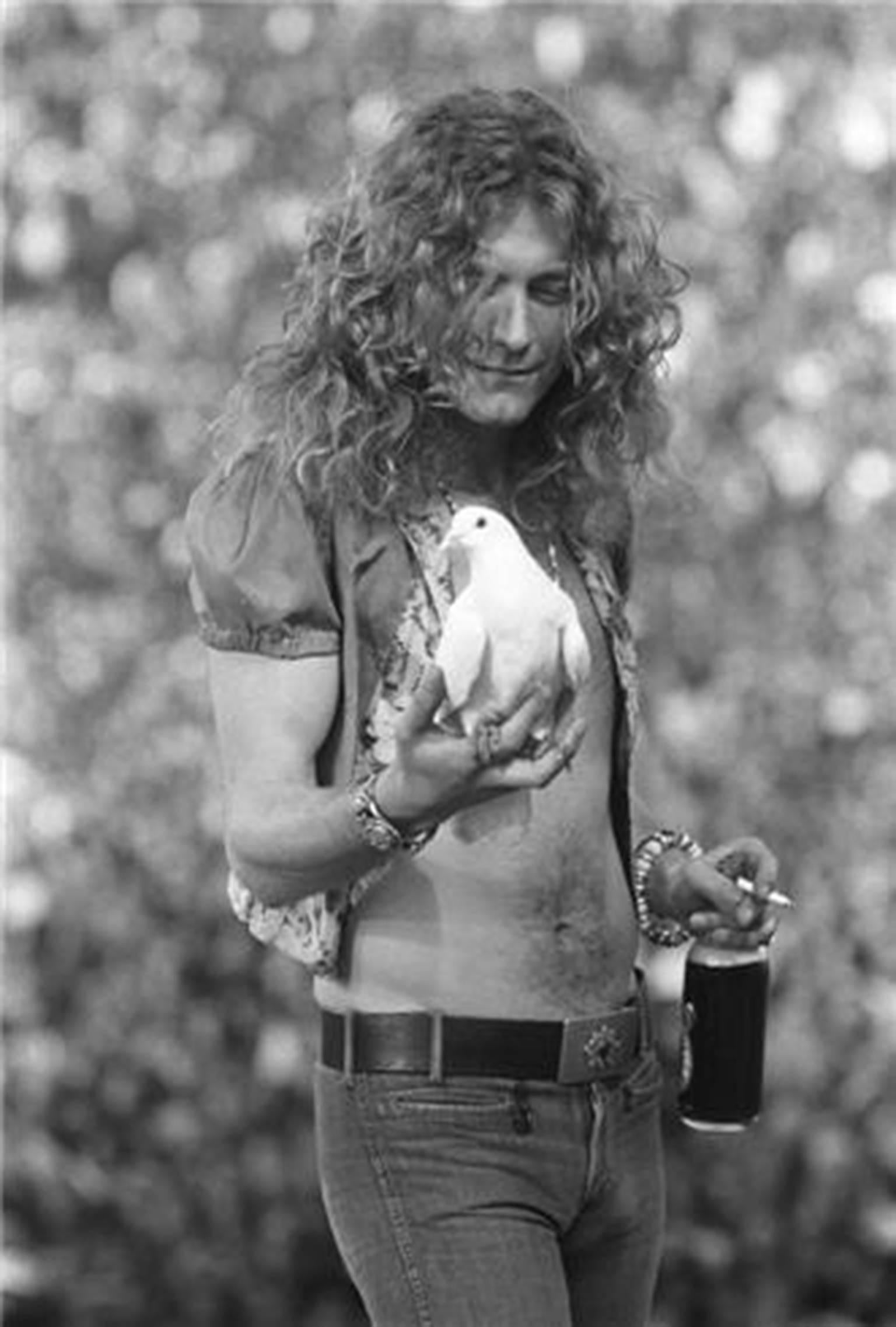 Neal Preston Black and White Photograph - Robert Plant, San Francisco, CA 1973