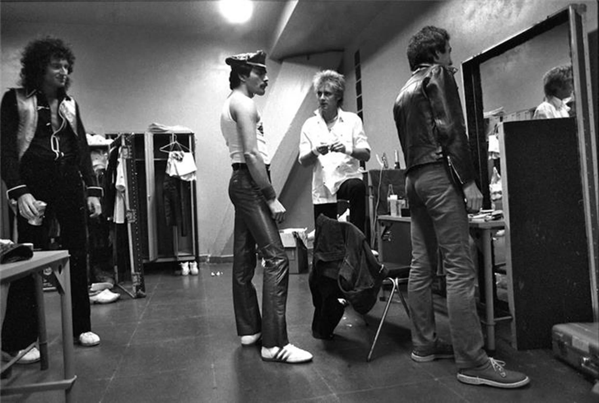 Neal Preston Black and White Photograph - Queen, Backstage, 1981