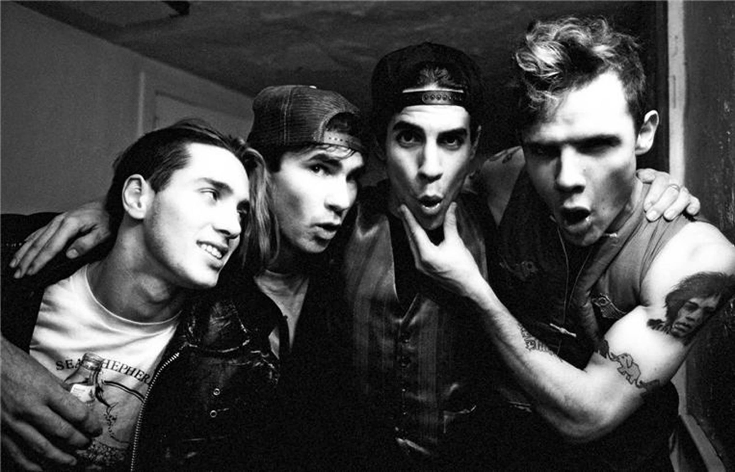 Neal Preston Black and White Photograph - Red Hot Chili Peppers