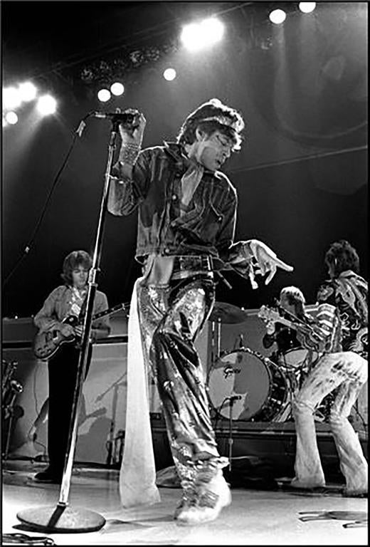 Neal Preston Black and White Photograph - Mick Jagger, Los Angeles, CA 1973