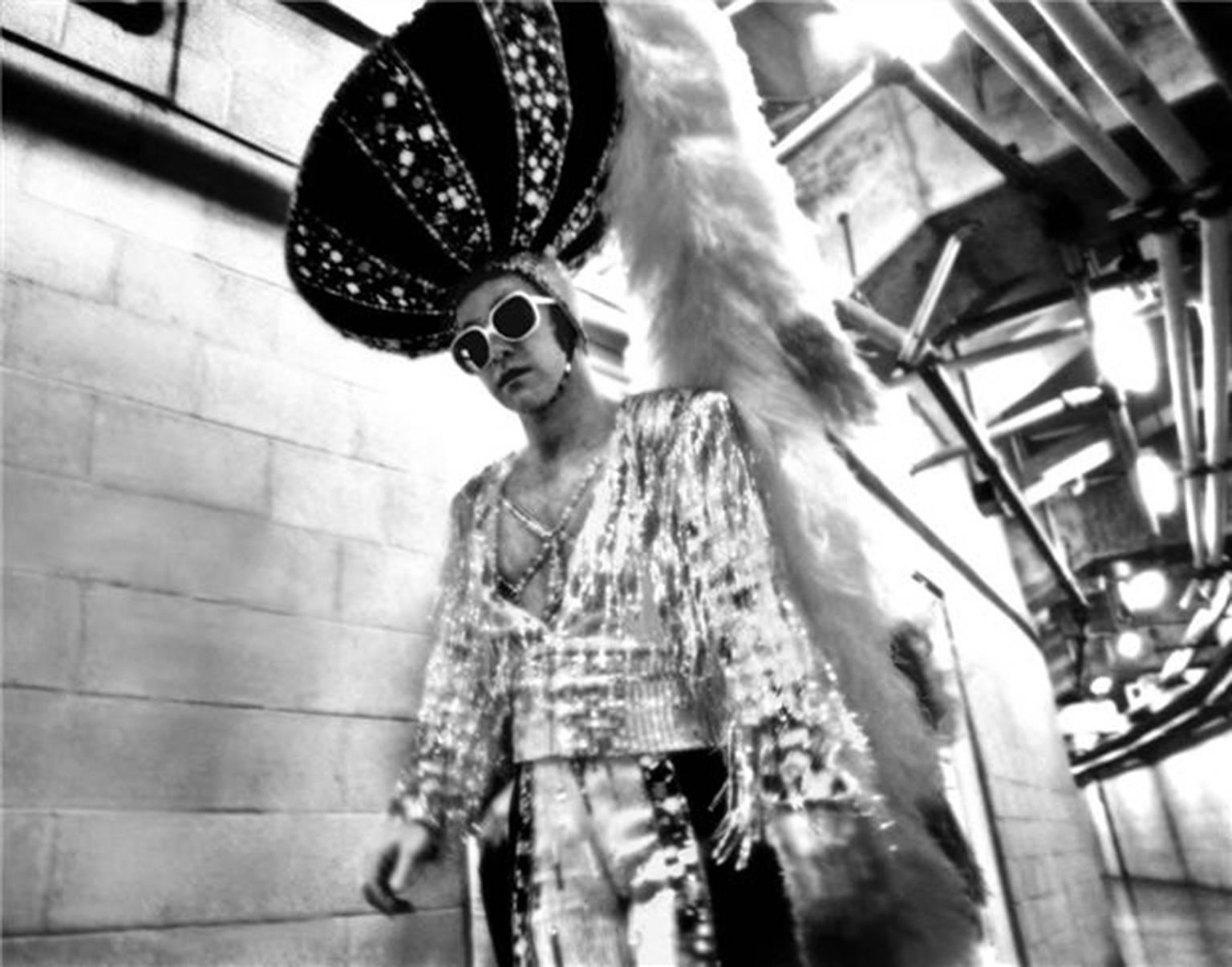 Neal Preston Black and White Photograph - Elton John