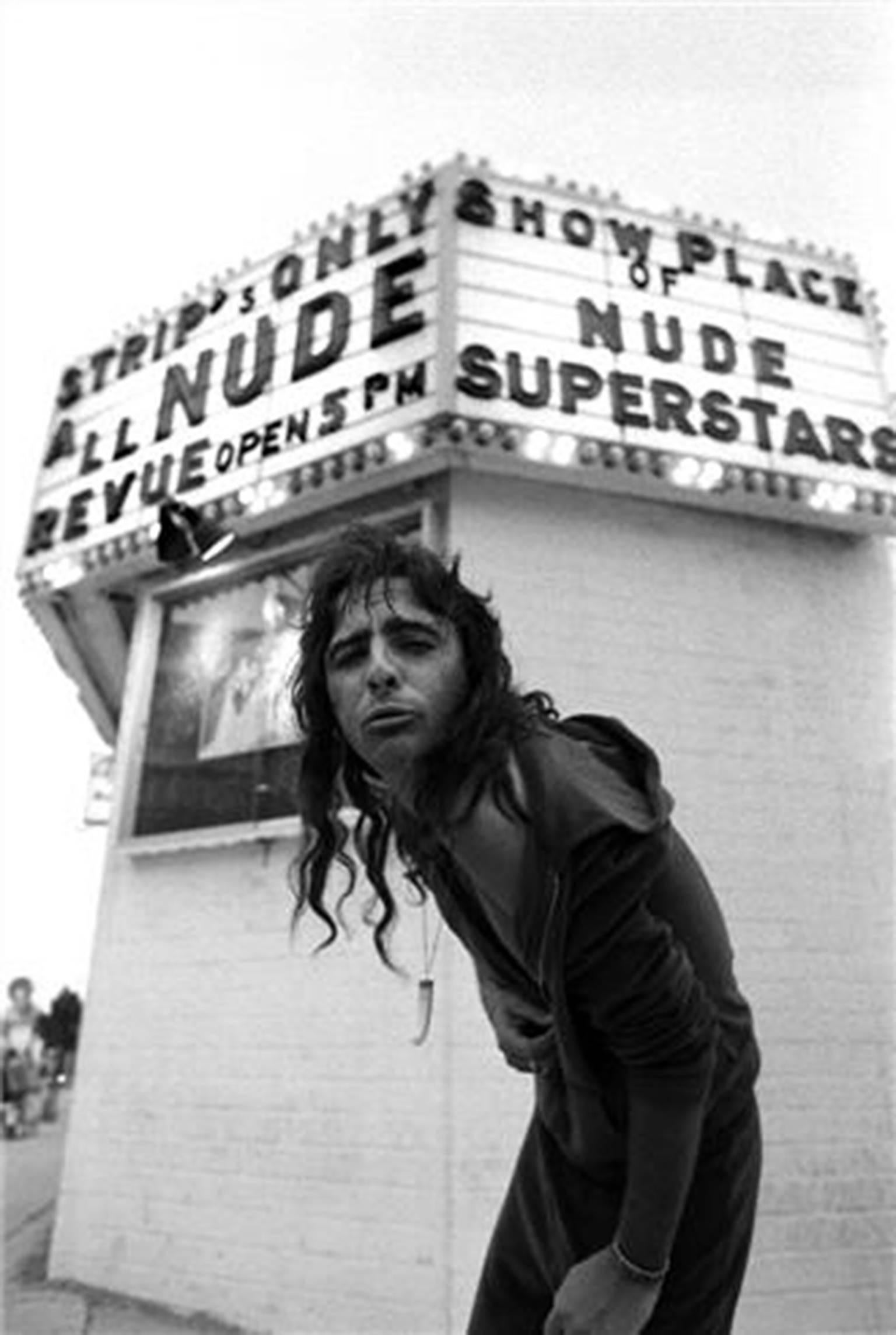 Neal Preston Black and White Photograph - Alice Cooper