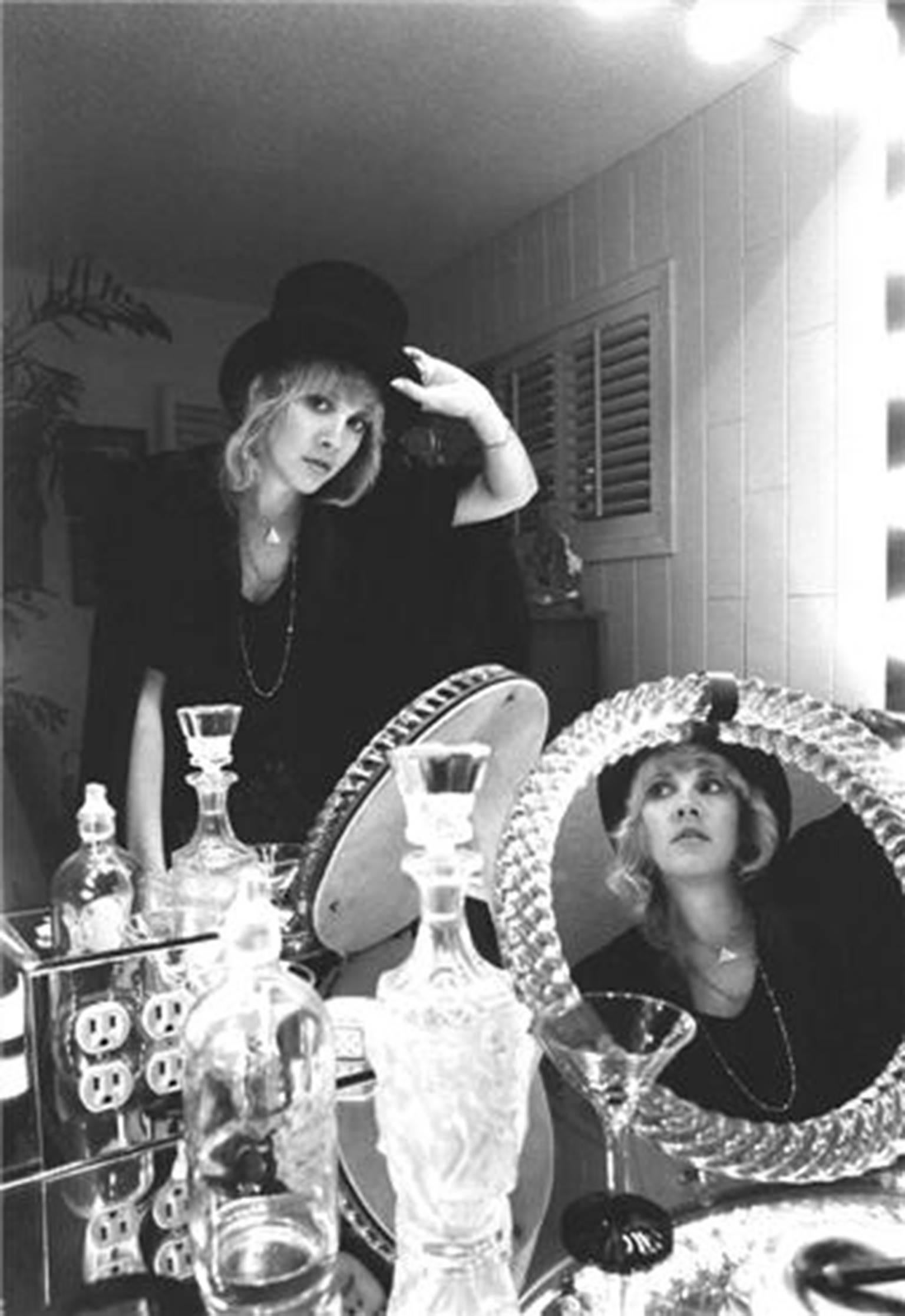 Neal Preston Black and White Photograph - Stevie Nicks