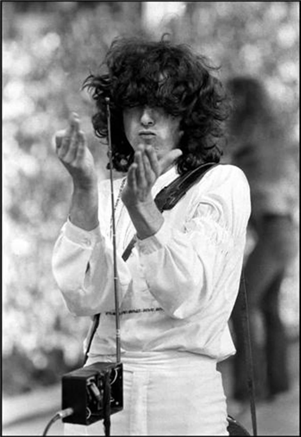Neal Preston Black and White Photograph - Jimmy Page, San Francisco, CA 1977