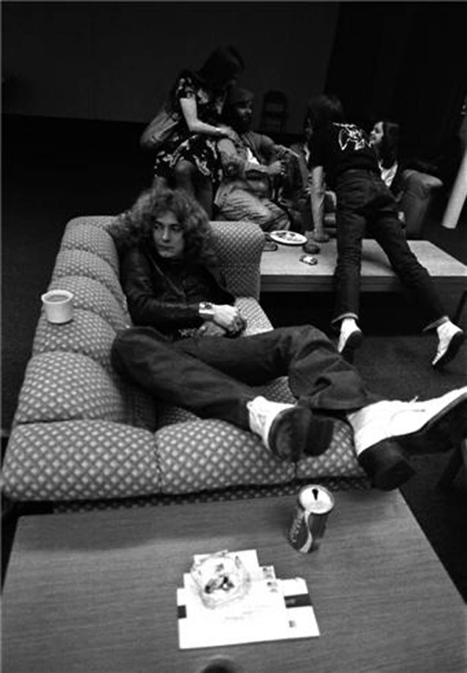 Neal Preston Black and White Photograph - Robert Plant, 1975