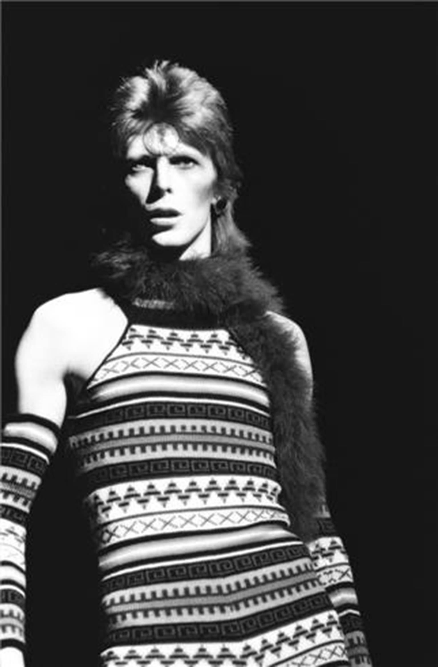 Neal Preston Black and White Photograph - David Bowie, New York, NY 1973