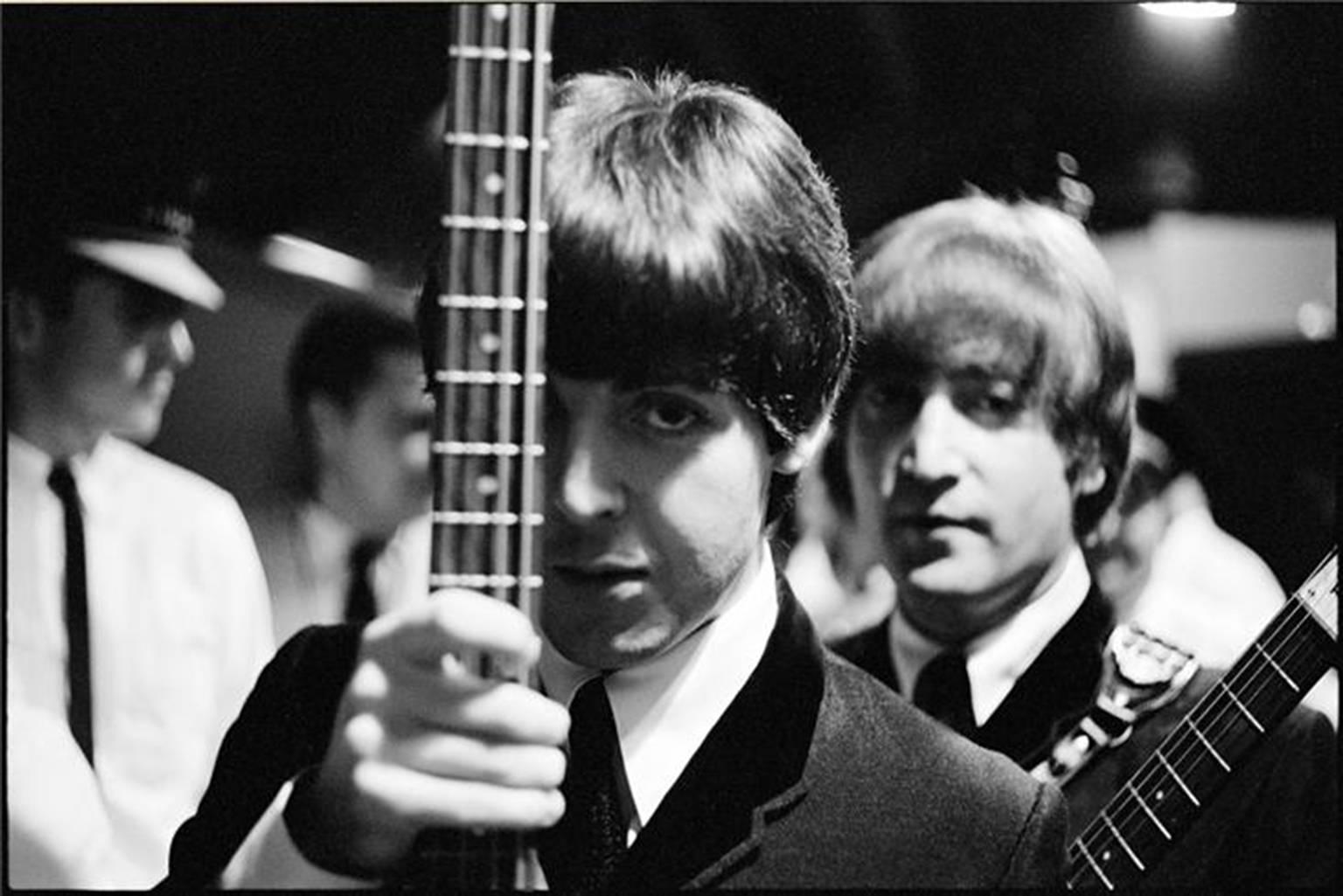 Curt Gunther Black and White Photograph - Paul McCartney and John Lennon