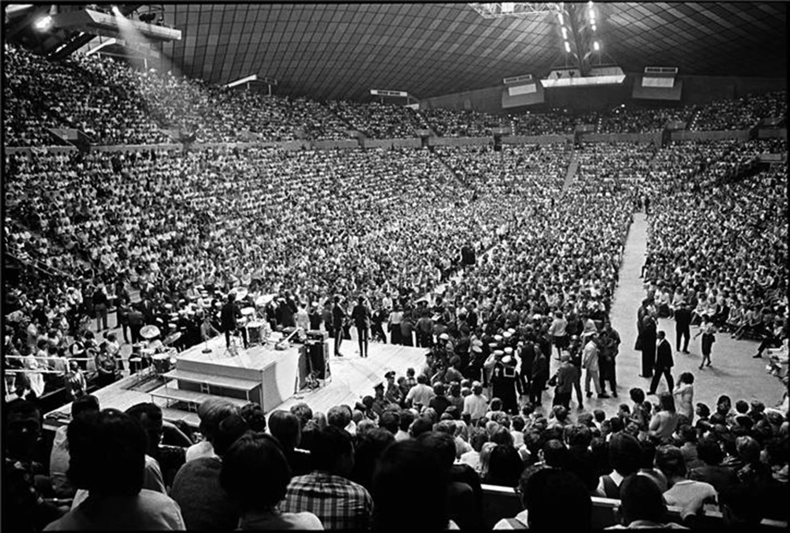 Curt Gunther Black and White Photograph - The Beatles in an Arena