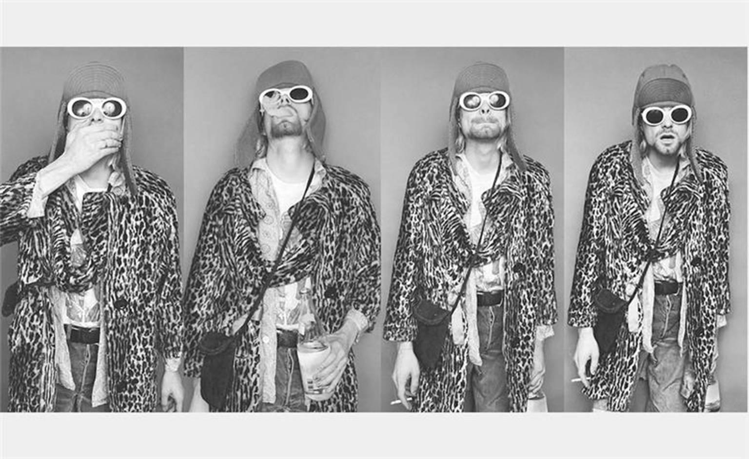 Jesse Frohman Black and White Photograph - Kurt Cobain, Montage A